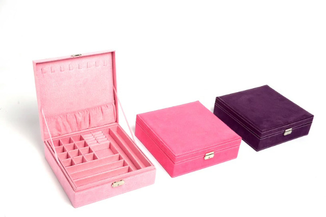 Amazon.com: KLOUD City Two-Layer lint Jewelry Box Organizer